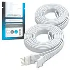 Extension Cable for Philips Hue Lightstrip Plus (3.3ft, 2 Pack, White - Micro...