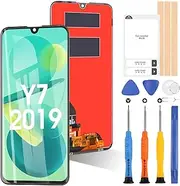 ARSSLY Screen for Huawei Y7 2019/Y7 PRO 2019/Y7 Prime 2019 LCD Display Touch Screen Digitizer Repair Replacement Parts with Tools (Black)