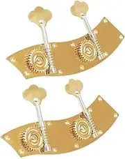 CATIEBYE 2pcs Double Bass String Tuning Pegs String Button Tuners Bass Accessories Gold