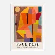 Galrie Vintage Paul Klee's Heitere Gebirgslandschaft (1929) - Vibrant Abstract Art Print, White Frame, 50 x 70cm (20 x 28inch)