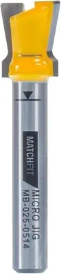 MicroJig MatchFit Dovetail Router Bit for Track Clamp System - 1/4in Shank