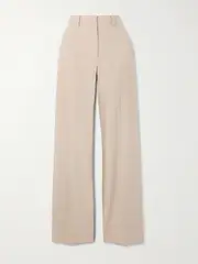 [Anine Bing] Anine Bing - Kline Linen-blend Wide-leg Pants - Beige - DK40 DK 40 Neutrals