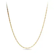 Bevilles Singapore Necklace 9ct Yellow Gold 50cm