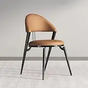 Exquisite Cream Dining Chairs Set of 4 Kitchen Chairs Faux Leather Upholstered Seats Reception Chairs with Backrest and Metal Legs Casual Counter Chairs for Home Lounge Living Room