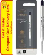 BLACK Parker Ballpoint Pen Refill Fine 0.8 mm Factory Sealed Pack
