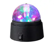 Sansai Battery Powered Mini LED Party Disco Light Spinning/Rotating Indoor 9cm
