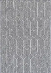 Marique Sikua Grey Geometric Flatweave Rug