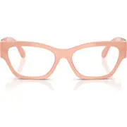 Versace 52mm Cat Eye Optical Glasses in Opal Pink at Nordstrom