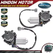 2x Window Lift Motor for Nissan Quest 2004-2009 Front Left &Right with Anti-Clip (for: Nissan)
