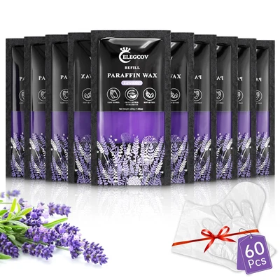 Paraffin Wax Refills-10 Pack Lavender Scented Paraffin Wax for Hand and Feet, Pa