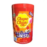 150 x Best Chupa Chups Lollipops Assorted Flavour Bulk Lollies New Flavor Candy