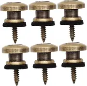 JOINPAYA 6pcs Guitar Strap Buttons Skid Lock Buckles for Electric Acoustic Bass Durable Guitar Strap Lock Pins Compatible with Ukulele Other Instruments Easy Installation