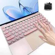 VASTFLY Keyboard Film for Nail Art | Full-Size MacBook Keyboard Cover, Silicone Raised Keyboard Protective Cover for Long Nails, Heart, Pink