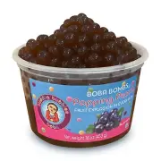 BLUEBERRY Boba Bombs Popping Boba Pearls Dessert Topping by Buddha Bubbles
