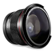 58MM 0.35X Detachable Macro Fisheye Lens Wide Angle For Canon SLR DSLR Camera A