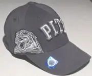 Pitt University Panthers Black With Silver Embroidered Ptch Hat Top Of The World