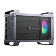 Yottamaster Defender 4 Bay RAID RGB Gaming External Hard Drive Enclosure - [Yottamaster-DF4RU3-AU-GY]