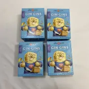 4 Boxes - Gin Gins Strong Ginger Candy Ginger People 4.5 Oz Each