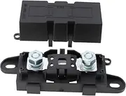 1Set MEGA Car Fuse Holder with 300A Fuse ABS Plastic Mega High Current Fuse Holder for Cars Trucks Construction Vehicles Buses Caravans or Audio Systems