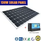 130W 12V MONO SOLAR PANEL HOME GENERATOR CARAVAN BATTERY CHARGING + REGULATOR