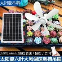 在飛比找樂天市場購物網優惠-太陽能電扇 電風扇 露營風扇 太陽能吊扇 充電寶usb戶外多