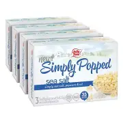 Simply Popped Vegan Dairy Free Microwave Popcorn 3oz Sharing Bag 3 Bags Per C...