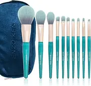 ENZO KEN Blue Makeup Brushes Set with Case, Vegan Makeup Brush Set Professional, Colorful Cosmetic Brushes Makeup Set, Make up Brushes Vegan, Make up Brushes Set Professional, Makeup Brush Set Vegan.