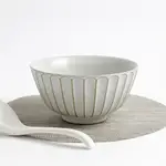 日式梵花陶瓷8吋湯碗