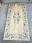 6'x3' Italian Natural Marble Big Dining Table Top Black Golden Mother Of Pearl