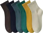 [MAGIARTE] Womens Mini Crew Ankle Socks Athletic Casual Cotton Socks for Women