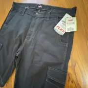 NWT Dickies Black Rip Stop Regular Fit 11" Inseam Cargo Shorts Men's Size 36
