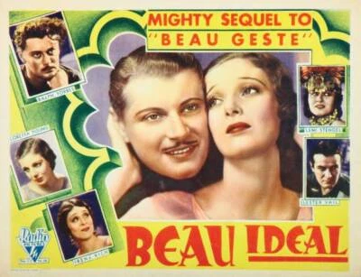 Beau Ideal Us Lobby Card Ralph Forbes Loretta Young 1931 Film Star Old Photo