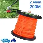 LINE TRIMMER CORD 2.4mm 1.2KG BULK 200METRES WHIPPER SNIPPER BRUSHCUTTER Garden