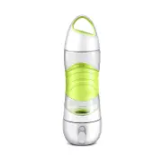Portable Usb Air Humidifier Spray 400Ml Water Bottles Outdoor Sports Spray Bottle With Light Green