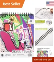 Durable Sketchbook - 100 Sheets 68 lb/100 GSM - Acid-Free Drawing Paper