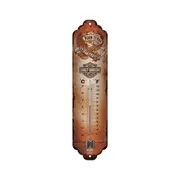 Nostalgic-Art Thermometer Decor Harley Davidson Born To Ride Eagle 28x6.5cm