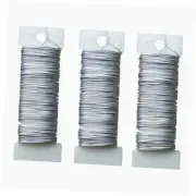 Rolls Paddle Wire Flexible Floral Wire for Flower 22 Gauge 3 Silver