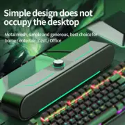 Wired PC Speakers LED Computer Stereo Speaker USB Powered for Desktop PC Laptop