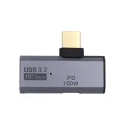 Cablecy 10Gbps USB-C Type-C 1-to-2 USB-C Female OTG & 100W PD Power Adapter