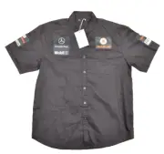VODAFONE MCLAREN MERCEDES F1 FORMULA ONE RACING TEAM BLACK SHIRT Size L