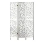 Artiss Clover Room Divider Screen Privacy Wood Dividers Stand 3 Panel White