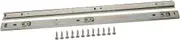 LIFKICH 2pcs Heavy Duty Ball Bearing Slides for Keyboard Drawer Tool Box Industrial Cabinet Sturdy Furniture Rails Rack