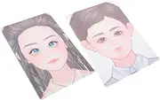 Toyvian Makeup Face Template Reusable Boys and Girls Makeup Stencil Eyelash Kit Face Paint Brushes Mannequin Head