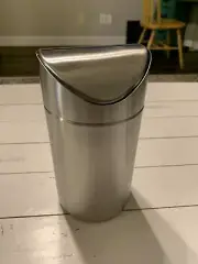 American Metalcraft TIM2 S/S Large Table Top Waste Bin with Swing Lid