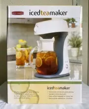 Iced Tea Maker 2.5 qt Back To Basics With Glass Pitcher IT400 NEW NOS