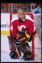 Goaltender Dwayne Roloson Calgary Flames in action the Los Angeles- Old Photo 6