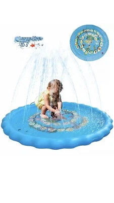 yu zhi long Splash Pad,Sprinkler for Kids 67 “Kids Sprinkler,Kid Pool,Baby Pool