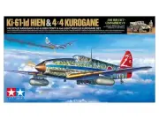 Tamiya 25203 Kawasaki Ki-61-Id Hien & 4X4 Kurogane 1/48 Scale Plastic Model Kit