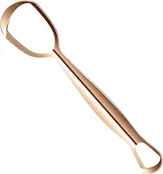 Metal Tongue Scraper | Stainless Steel Tongue Scrubber - Fan-Shaped Design Reduce Bad Breath Improve Hygiene Daily Cleaning Travel-Friendly Care For Family Use