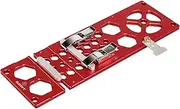 [DDWT] Upgraded 340mm Track Saw Square Right Angle Circular Saw Guide Rail Angle Stop Accessories Compatible with Festool & Makita Guide Rail (Red) (DD-221227)